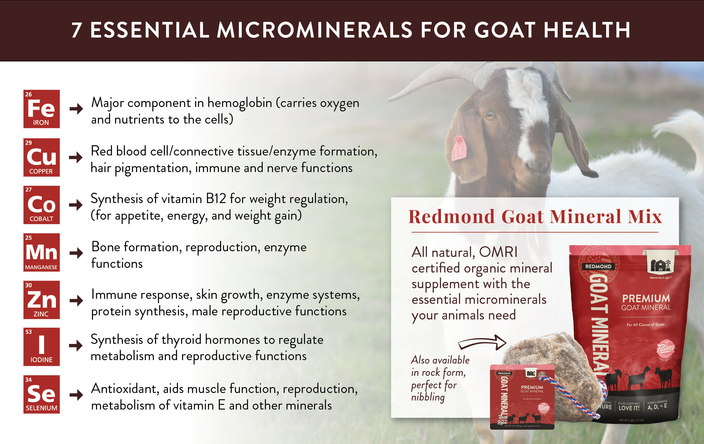 Goat Mineral Redmond Agriculture